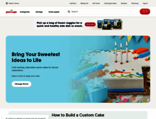 cakes.gianteagle.com screenshot