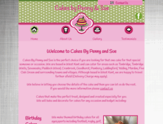 cakesbypennyandsue.co.uk screenshot