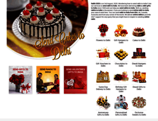 cakestodelhi.com screenshot