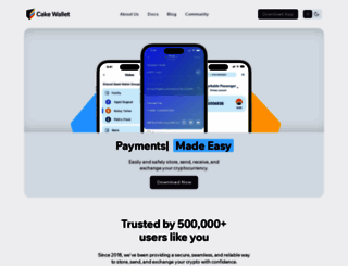 cakewallet.com screenshot