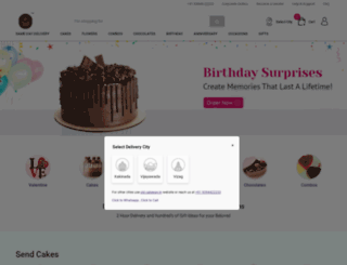 cakeway.in screenshot