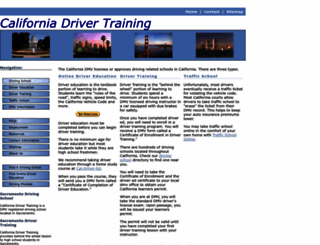 cal-driver-training.com screenshot
