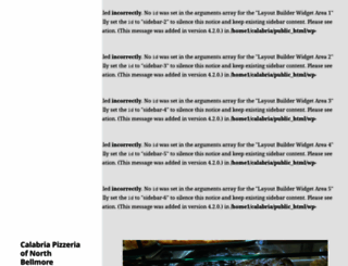 calabriapizzeria.net screenshot