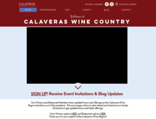 calaveraswines.org screenshot