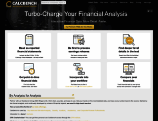 calcbench.com screenshot
