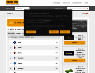 calcio.com screenshot