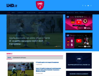 calciofemminile.lnd.it screenshot