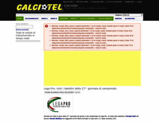 calciotel.it screenshot