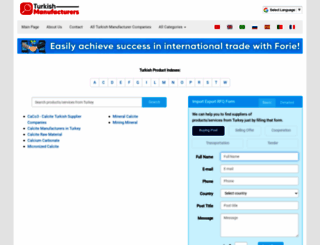 calcitecaco3.turkish-manufacturers.com screenshot