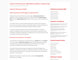 calcolo-pensione.com screenshot
