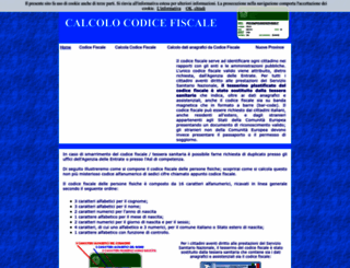 calcolocodicefiscale.net screenshot