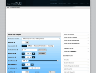 calcolotasi.it screenshot