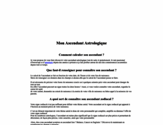 calcul-ascendant.fr screenshot