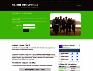 calcul-imc-gratuit.fr screenshot