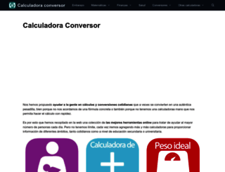 calculadoraconversor.com screenshot