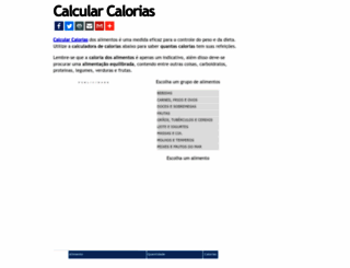 calcularcalorias.com.br screenshot
