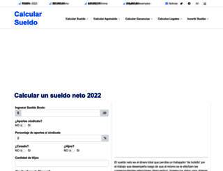 calcularsueldo.com.ar screenshot
