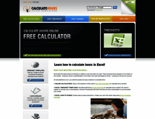 calculatehours.com screenshot