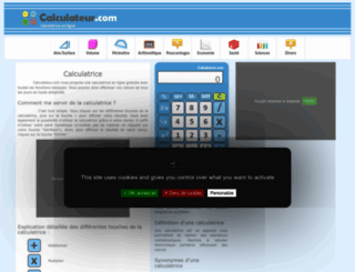 calculateur.com screenshot