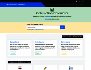 calculationcalculator.com screenshot