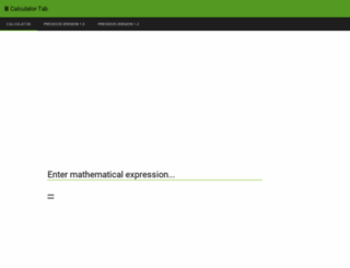 calculator-tab.com screenshot