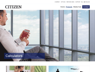 calculator.citizen-europe.com screenshot