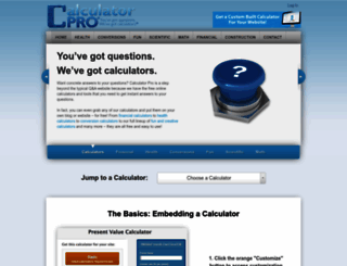calculatorpro.com screenshot