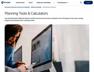 calculators.principal.com screenshot