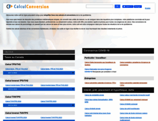 calculconversion.com screenshot