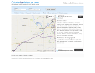 calculerlesdistances.com screenshot