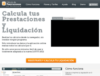calculodeprestaciones.com.ve screenshot