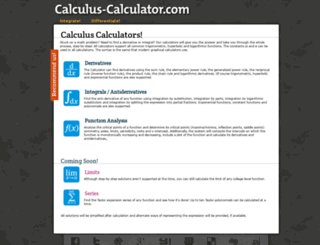 calculus-calculator.com screenshot