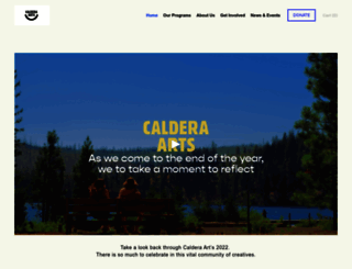 calderaarts.org screenshot