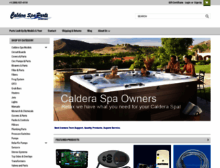 calderaspasparts.com screenshot