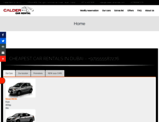 caldercarrentals.com screenshot