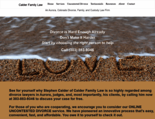 calderfamilylaw.com screenshot