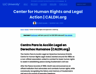 caldh.org screenshot