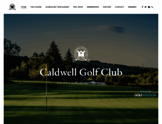 caldwellgolfclub.com screenshot