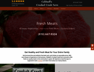 caldwellscrookedcreekfarm.com screenshot