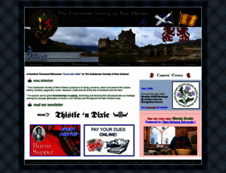 caledoniansocietyofneworleans.com screenshot