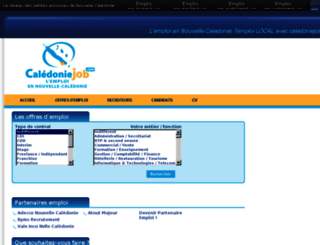 caledoniejob.com screenshot