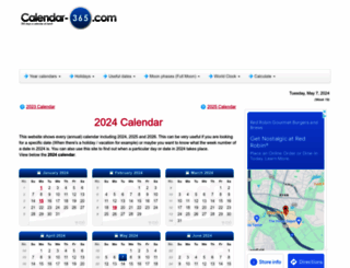 calendar-365.com screenshot