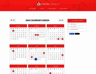 calendar-canada.ca screenshot