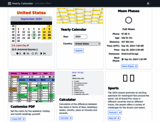 calendar-yearly.com screenshot
