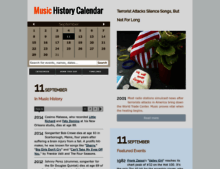 calendar.songfacts.com screenshot