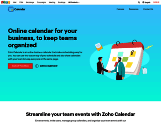calendar.zoho.com screenshot