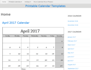 calendardatesprint.com screenshot
