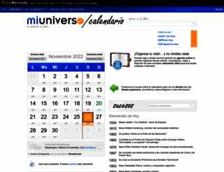 calendario.miuniverso.com.ar screenshot