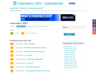calendariobr.com.br screenshot