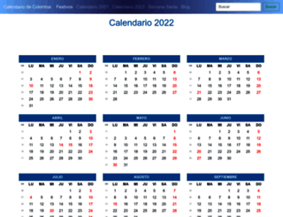 calendariodecolombia.com screenshot
